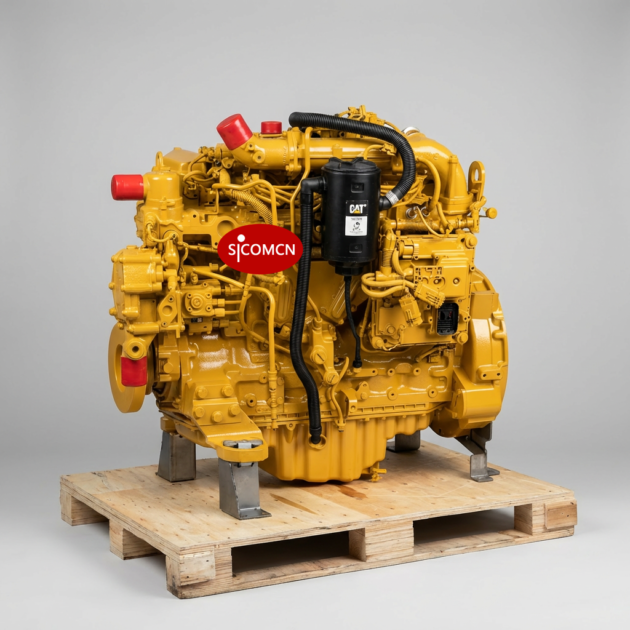 caterpillar c7.1 double turbocharger engine for excavator replacement and heavy equipment