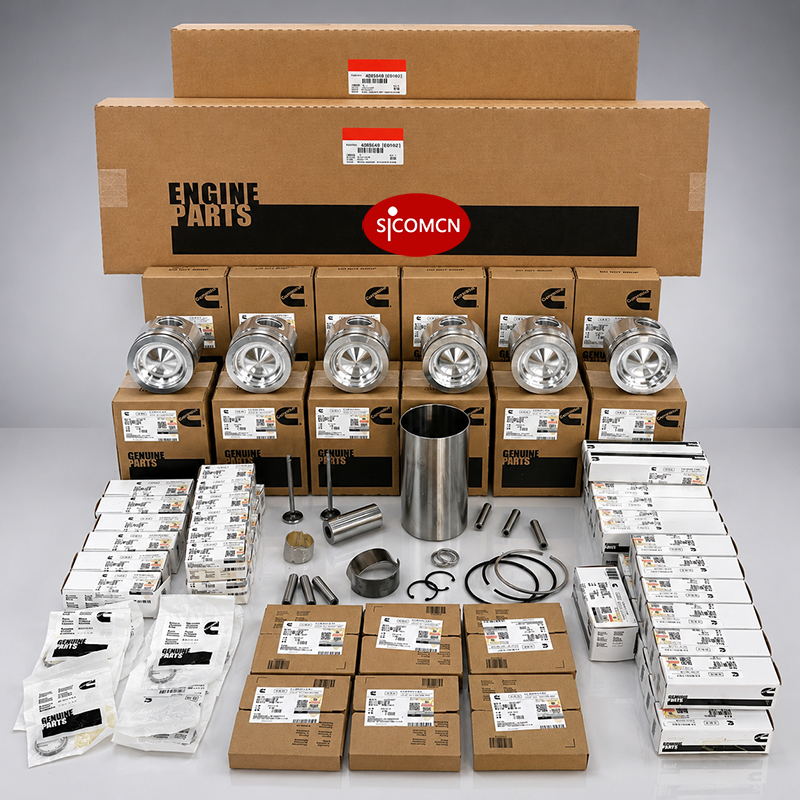 Cummins 6D114-1 overhaul kit with diesel engine rebuild parts for excavator maintenance and repair