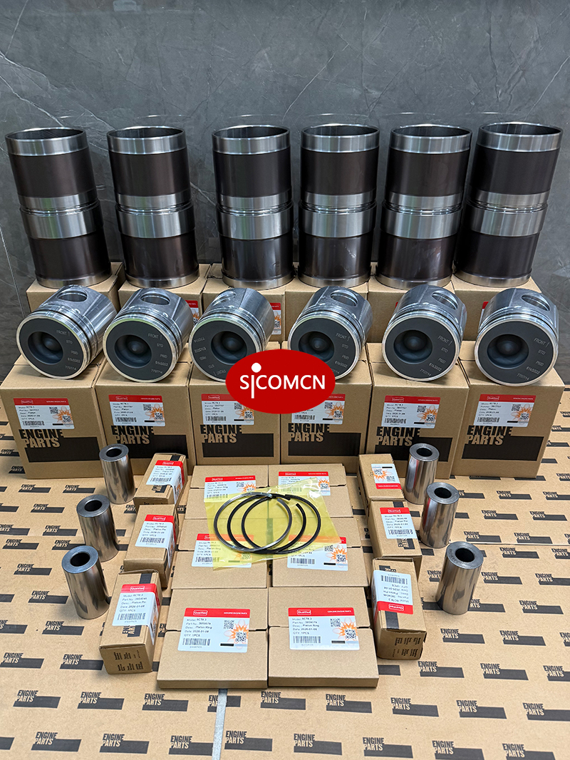 Cummins 6CT8.3 overhaul kit with diesel engine rebuild parts for excavator and industrial equipment maintenance