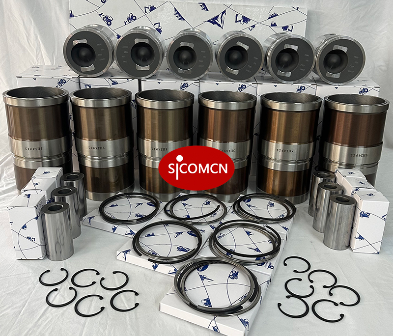 Cummins 6D114-1 OEM Overhaul Kit with engine rebuild parts for excavator and construction machinery maintenance