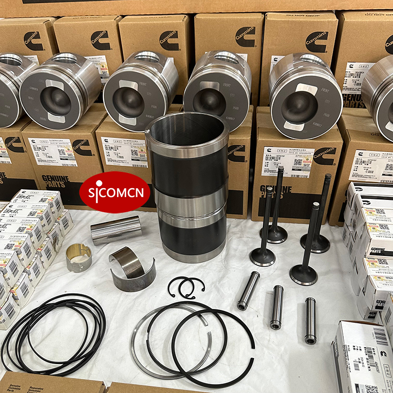 Cummins 6D114-1 overhaul kit with diesel engine rebuild parts for excavator maintenance and repair