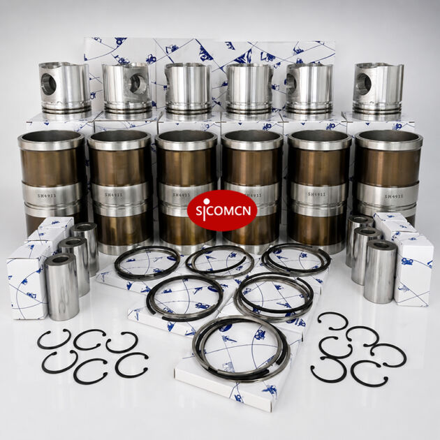 Cummins 6D114-1 OEM Overhaul Kit with engine rebuild parts for excavator and construction machinery maintenance