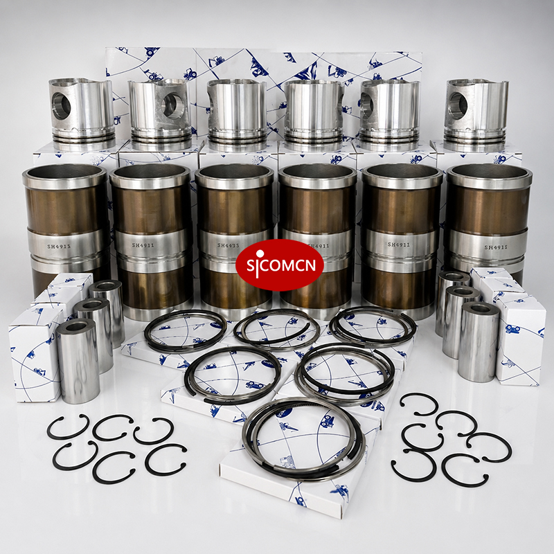 Cummins 6D114-1 OEM Overhaul Kit with engine rebuild parts for excavator and construction machinery maintenance