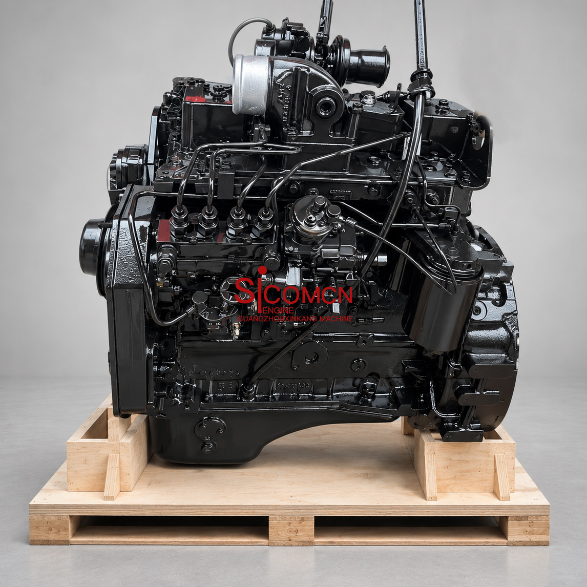 4BT3.9 remanufactured diesel engine assembly with export wooden pallet packing