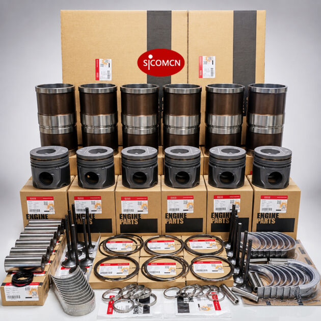 Cummins 6LTAA9.3 overhaul kit with engine rebuild parts for diesel maintenance and repair