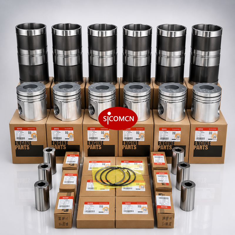 Cummins 6CT8.3 overhaul kit with diesel engine rebuild parts for excavator and industrial equipment maintenance