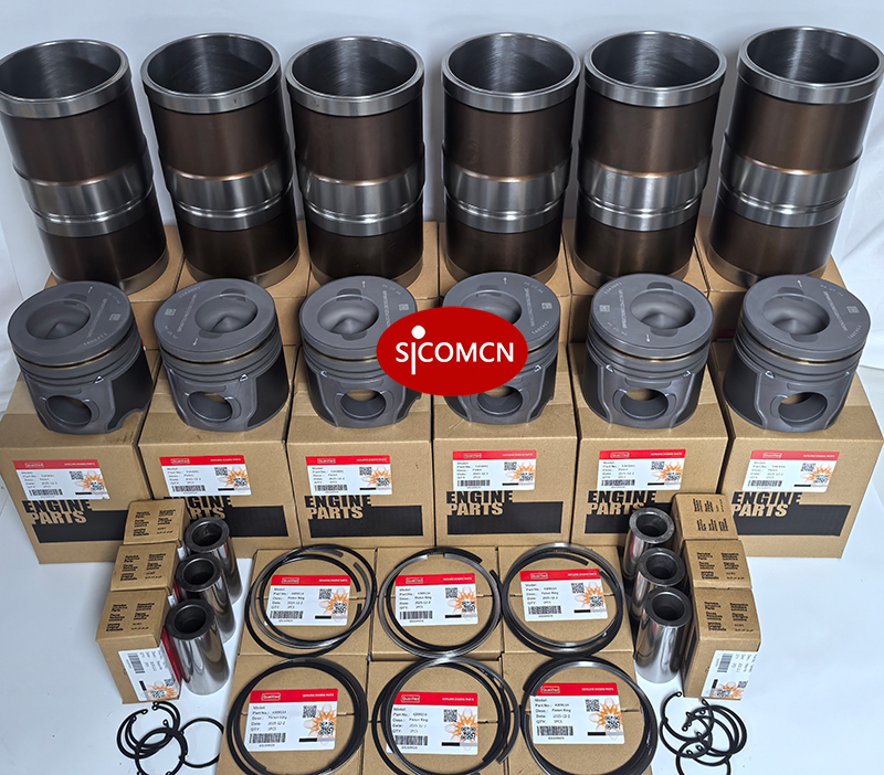 Cummins 6LTAA9.3 overhaul kit with engine rebuild parts for diesel maintenance and repair