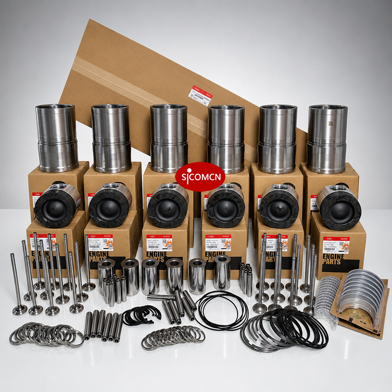 Cummins QSM11 overhaul kit with engine rebuild parts for diesel engine repair and maintenance