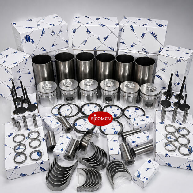 Cummins 6D102 overhaul kit with diesel engine rebuild parts for excavator and construction machinery maintenance