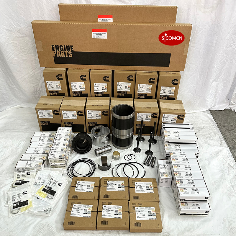 Cummins QSL8.9 overhaul kit with diesel engine rebuild parts for industrial equipment and engine maintenance